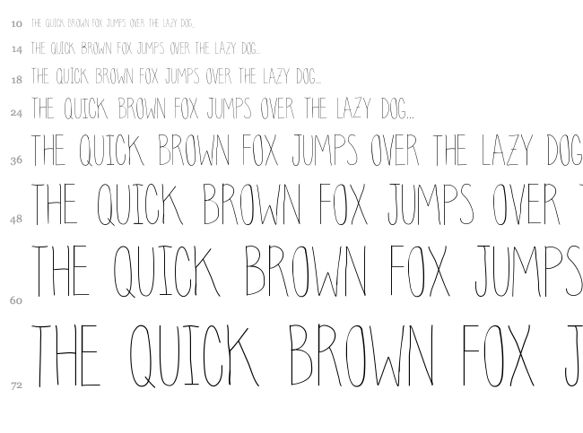 Clean up your mess font waterfall